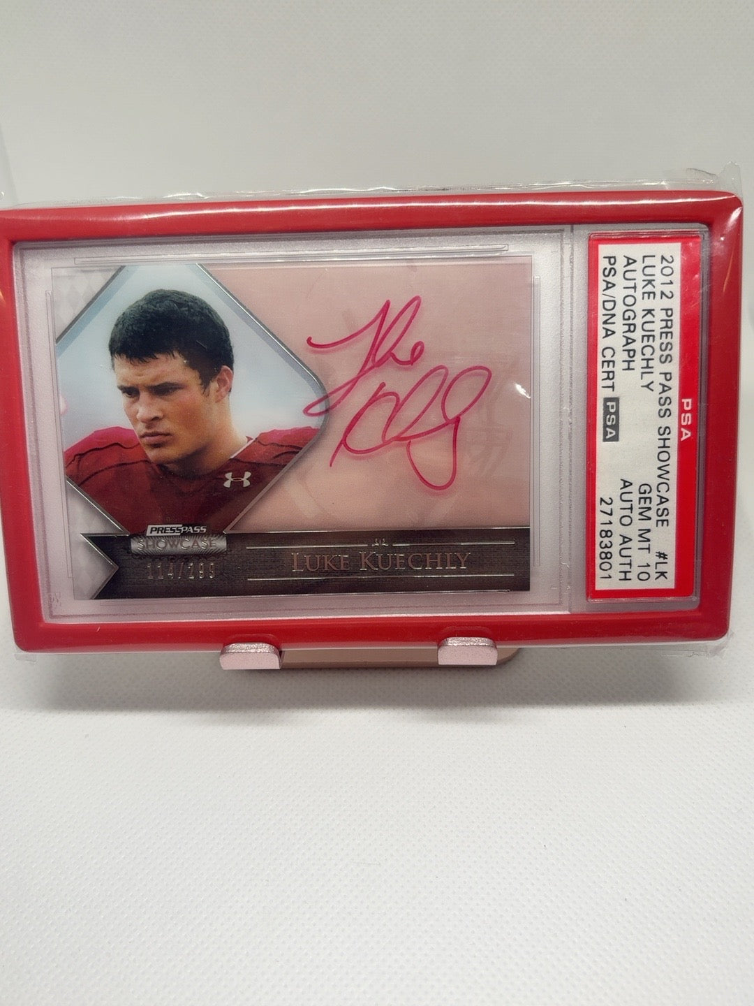 2012 Press Pass Showcase Luke Kuechly Autograph