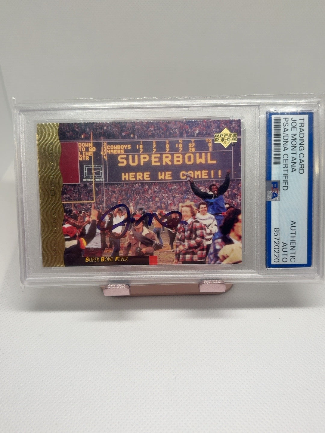 Joe Montana Upper Deck Super Bowl Fever Autograph