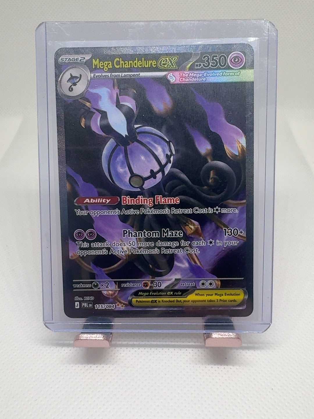 Pitch Black Mega Chandelure ex